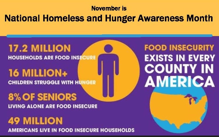 National Homeless and Hunger Month